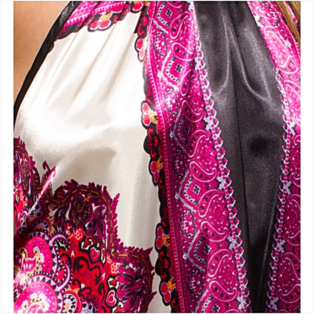 Silky Sexy Flowy Handkerchief Halter Top SMLXL - Picture 7 of 8